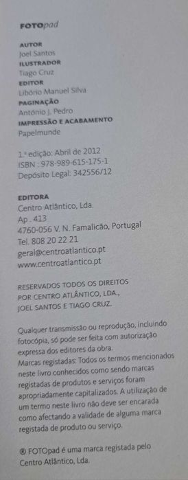 FOTO PAD livro sobre fotografia em formato moleskine (de Joel Santos)