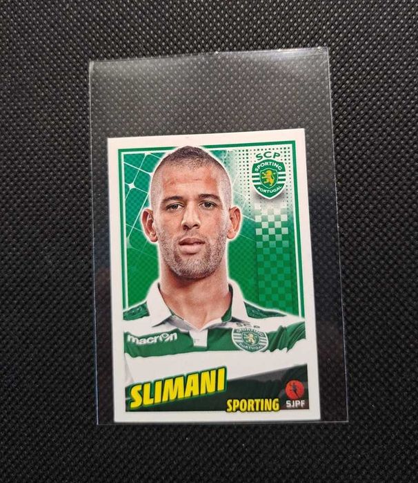 Islam Slimani -Sporting CP - Futebol 2015-Panini - cromo recuperado