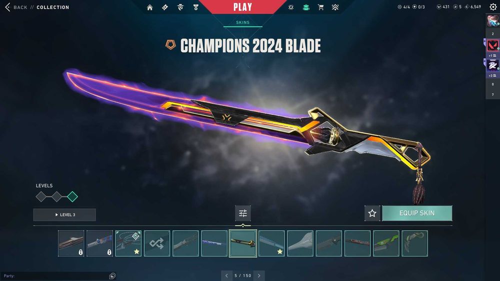 Valorant аккаунт | 59 скінів | топ ножі + VCT Champions 2024