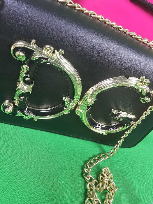 Torebka listonoszka Torba Czarna Dolce Gabbana kuferek Premium