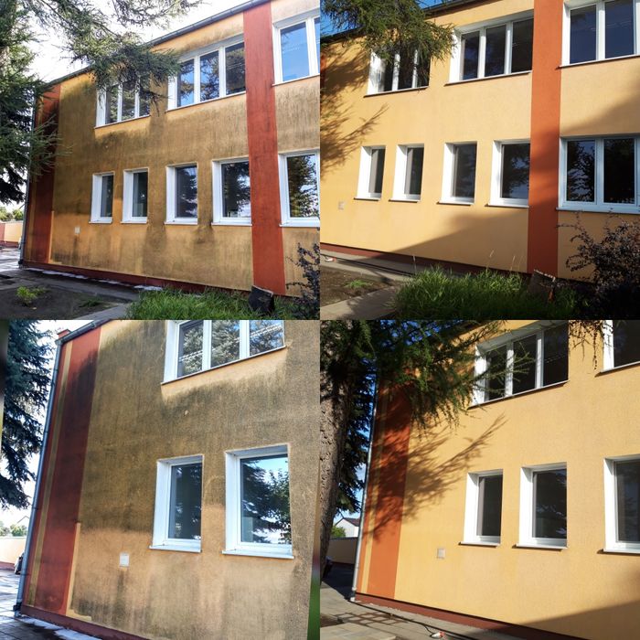 Mycie czyszczenie kostki brukowej elewacji dachów impregnacj malowanie