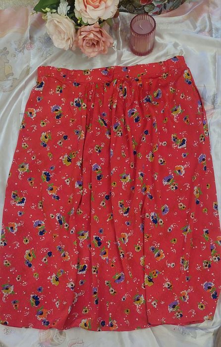 Kolorowa Spódnica midi rozmiar xl