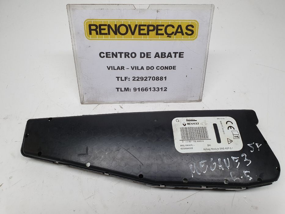 Airbag banco esquerdo RENAULT Megane III Grandtour (KZ0/1)