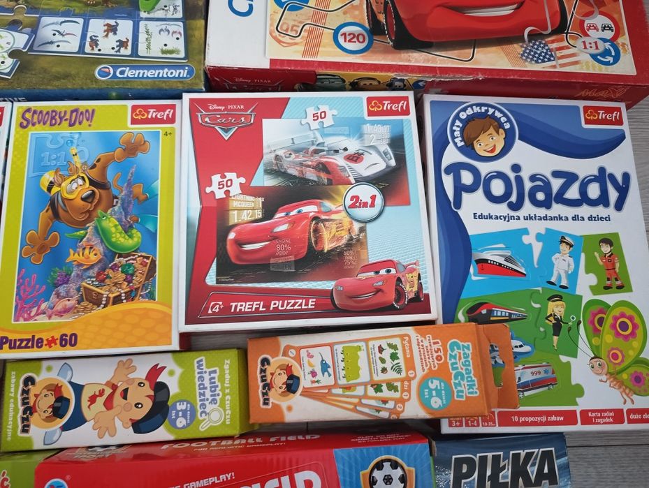 Gry, puzzle, zestaw