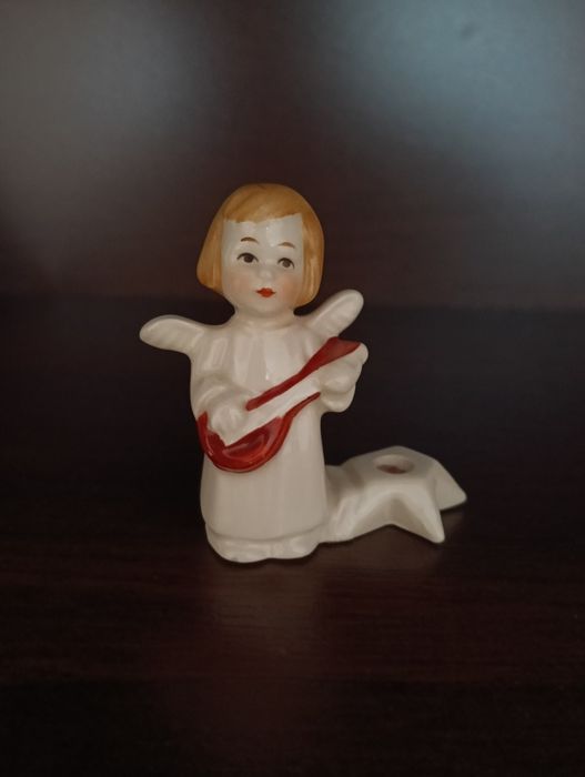 porcelanowy aniołek świecznik Goebel figurka ozdoba dekoracja