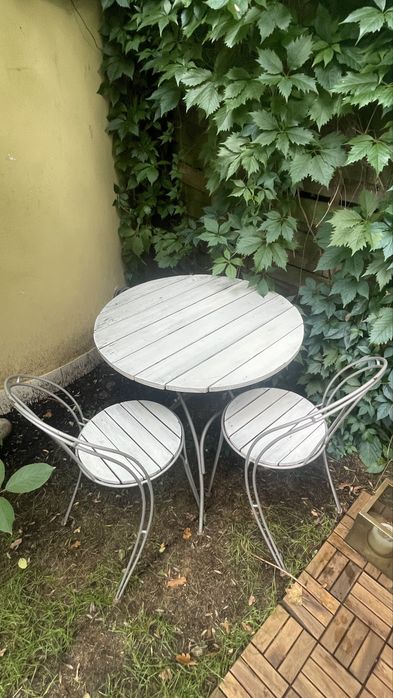 Stolik do ogrodu/ na taras + 2 krzesełka