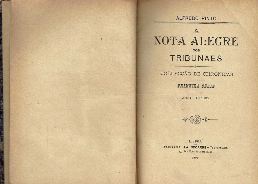 16800
	
The cheerful note of the tribunals  
Alfredo Pinto.