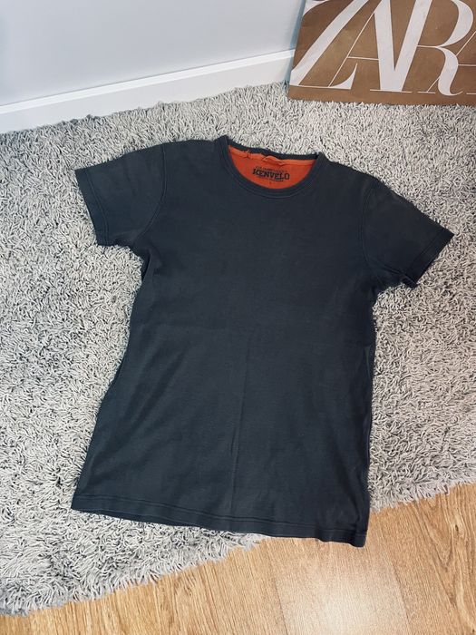 T-shirt meski khaki rozm L kenvelo top meski ciemnozielony