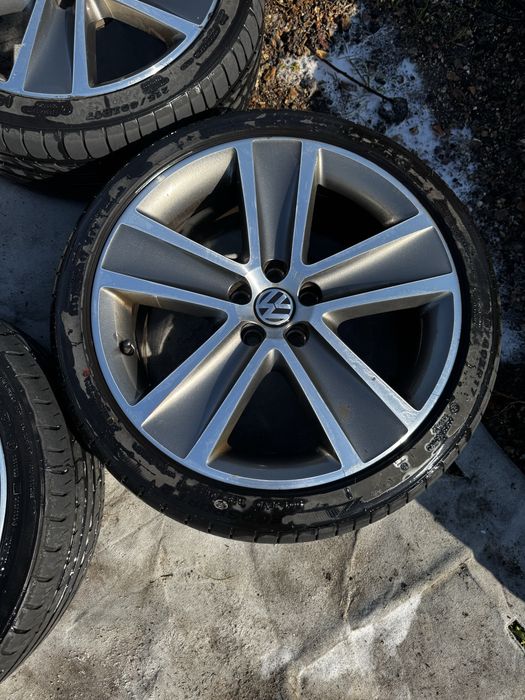 Титани, диски з резиною легкосплавні 5x100 R17 216/40ZR17 Volkswagen Polo Golf 4 Bora Skoda Fabia Octavia Rapid Seat Ibiza Leon Audi A3