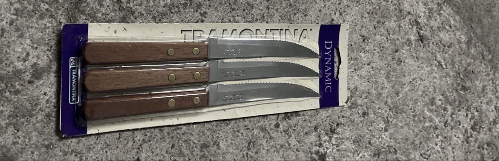 3 facas de serrilha (novo)