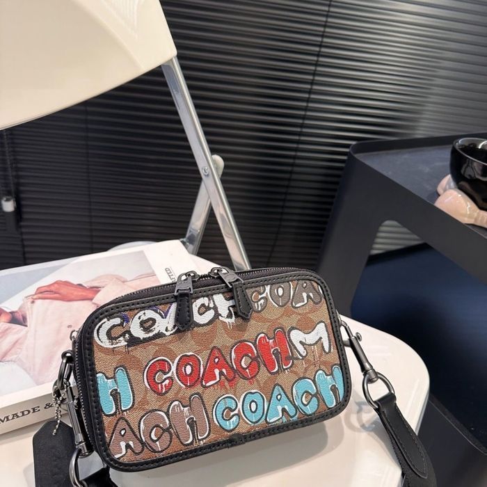 COACH брендовая сумка кожаная мужская