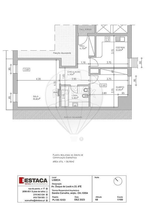 Apartamento T1 para arrendamento