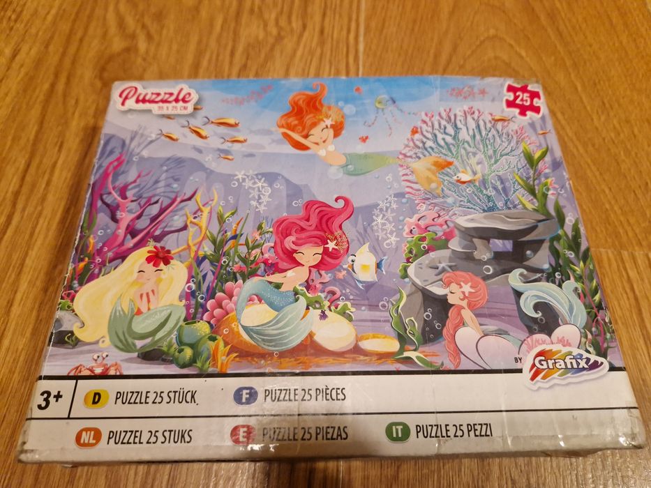 Puzzle syreny 25 kawałków 35 x 25 cm