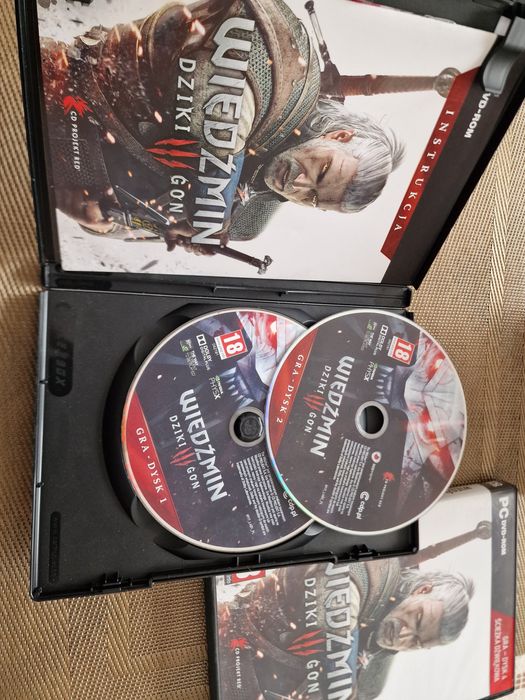 Gry PC DVD-ROM Wiedźmin Dziki lll Gon 1-3  I 4