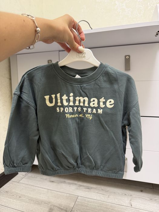 Дитячий світшот, дитячий світшот від h&m, кофта дитяча, дитячий світшот песик, зелений дитячий світшот, кофта для хлопчика