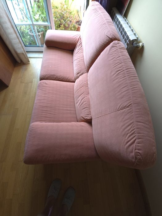 Sofás em courtisane salmão