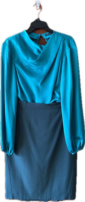 Spódnica, morska zielń/niebieski, Salco