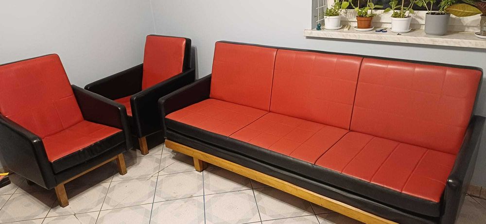 Kanapa rozkładana + 2 fotele | Funkcja spania