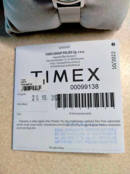 Zegarek damski Timex Transcend - GWARANCJA.