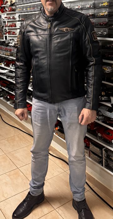 Blusão Harley Davidson 110th Anniversary – Couro Genuíno -Tamanho M