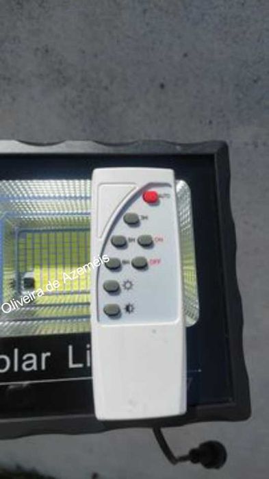 Holofote solar com painel separado 60w