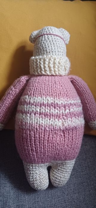 Maskotka na szydełku Miś