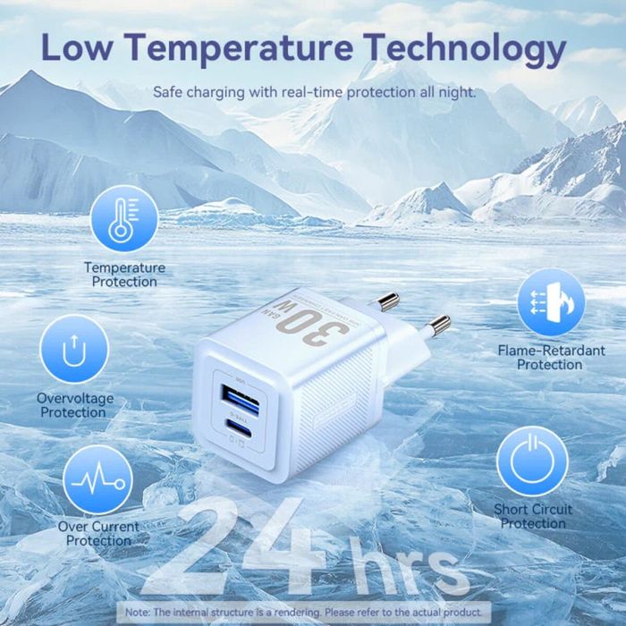 GaN зарядні пристрої 20-30w Vention, Voltme, Hoco