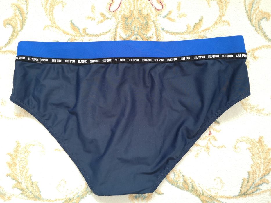 Kąpielówki męskie granatowe: Self - rozm.L - jak nowe!