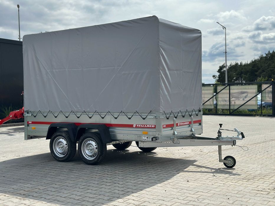 Przyczepka samochodowa 296×150 cm Temared PRO 3015/2 + plandeka 140 cm