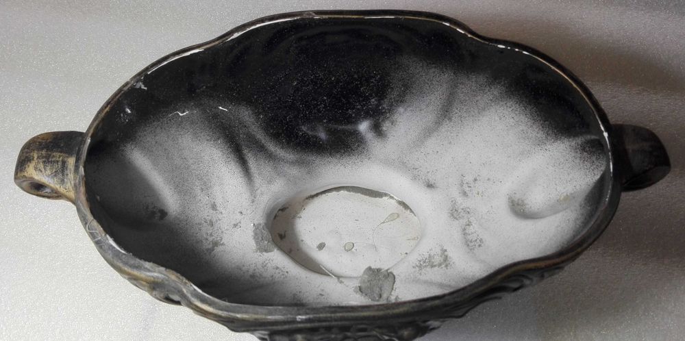Vaso oval decorativo