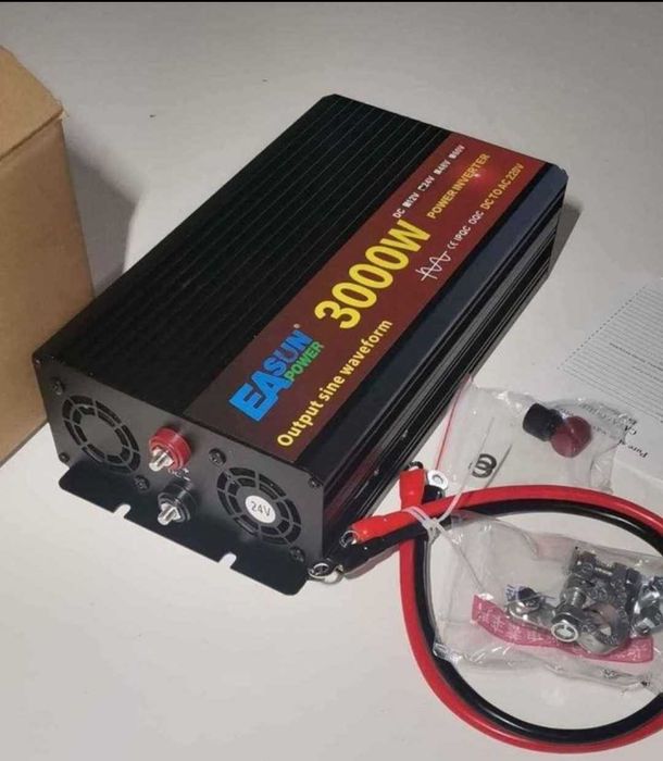 Inversor 3000w Onda Pura 24v ou 12v para 220v Novo para Camião, Carro