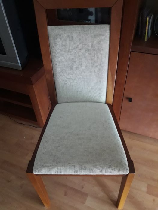 Mesa de jantar de cerejeira com 6 cadeiras