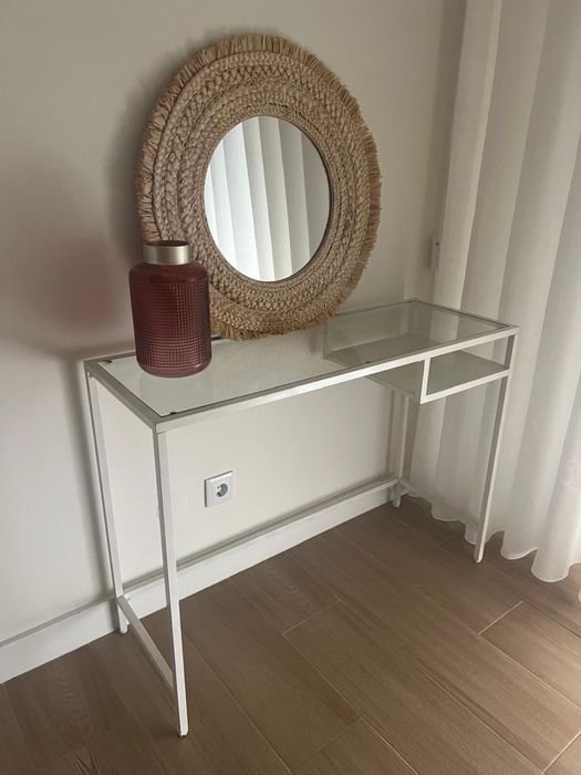 Conjunto secretária mais espelho