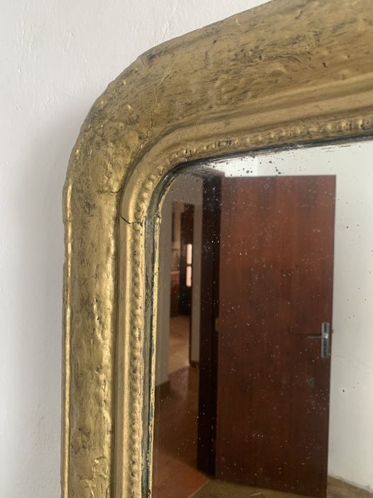 Espelho antigo dourado