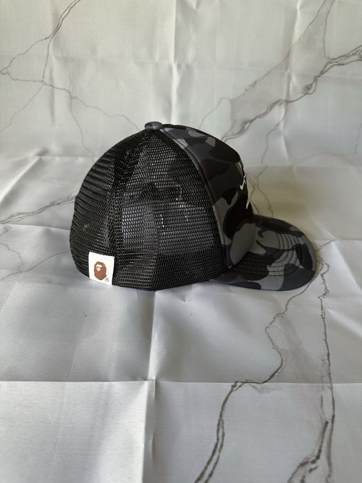 Chapéu preto Stussy x Bape