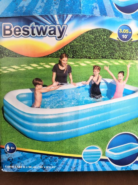 Piscina insuflável intex retangular