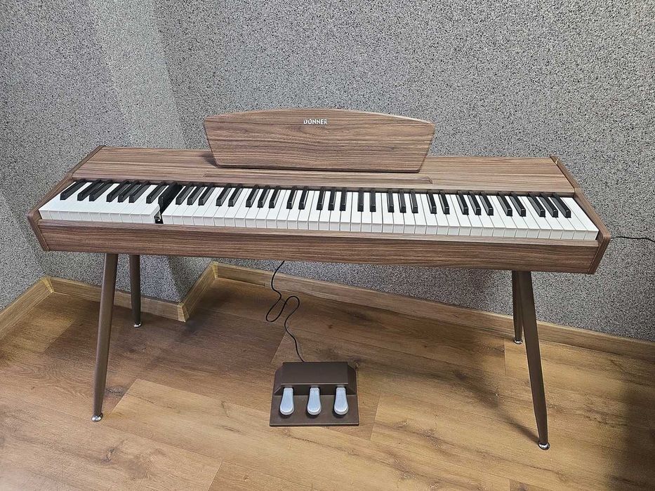 Pianino cyfrowe Donner DDP-80 – styl retro, pełnowymiarowa klawiatura, świetne brzmienie / FAKTURA VAT 23%