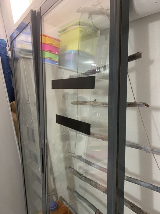 Portas de correr interiores vidro duplo cinza