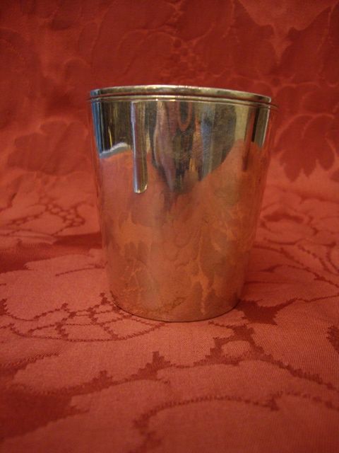 4 Copos antigos em prata