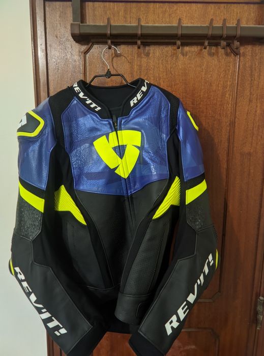 Casaco REV'IT HYPERSPEED PRO Cor Preto/ Azul
