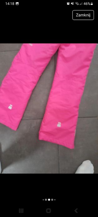 Śniegowce spodnie na narty snieg 152