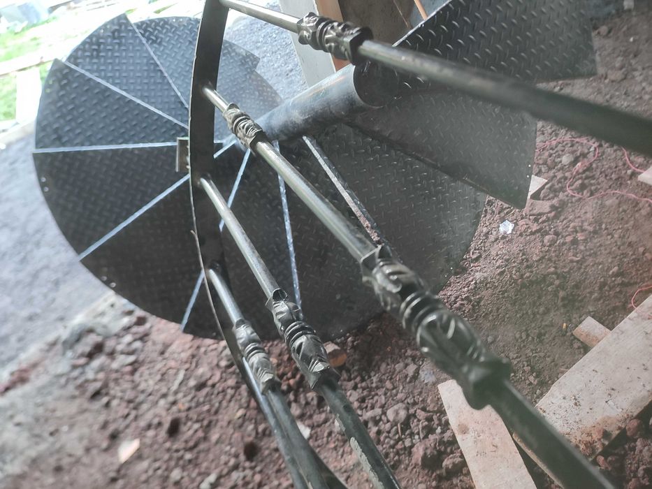 Escada de ferro acabada de tirar