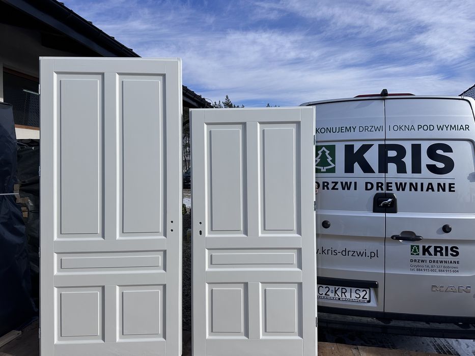 Drzwi wewnętrzne drewniane Na wymiar nietypowe Białe Cała Polska i Ue