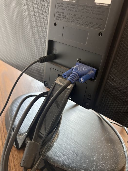 Monitor LG a funcionar