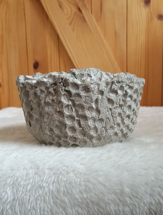 Betonowa doniczka - handmade
