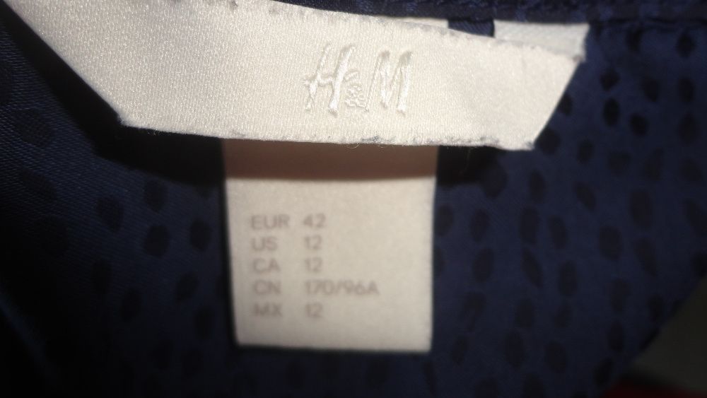 Granatowa sukienka H&M roz XL