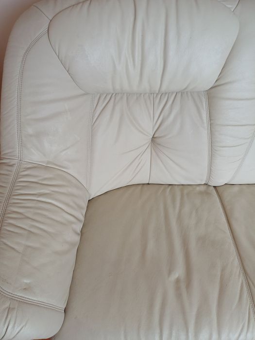 Komplet skórzany 3 i 2 osobowe kanapy