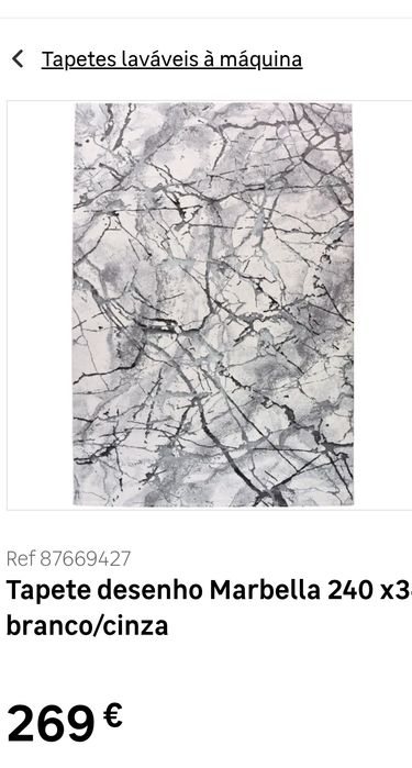 Tapete Marbella 2,35x3,05 em muito bom estado