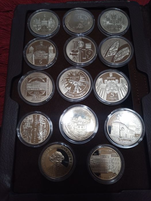Монети НБУ 2 і 5 грн нейзильбер.