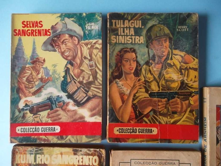 Colecção GUERRA - Completa 5 livros de bolso (anos 50)
